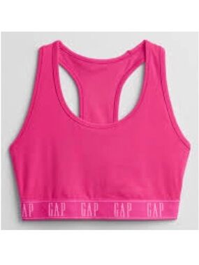 GapFit Power Move T-Back Sports Bra Fuchsia Pink Size Small